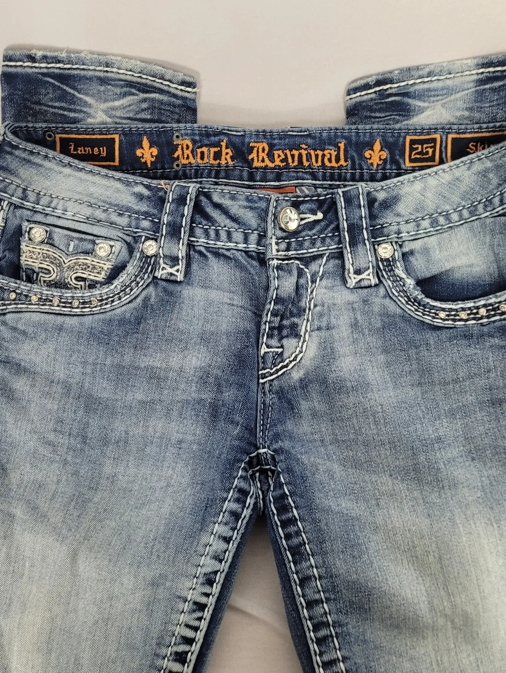 Rock Revival Laney Skinny Jeans Sixe 25